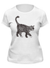 Заказать женскую футболку в Москве. Футболка классическая Кошак от 205acestone@gmail.com - готовые дизайны и нанесение принтов.