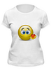 Заказать женскую футболку в Москве. Футболка классическая "Smiley" от Abstractiya - готовые дизайны и нанесение принтов.