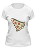 Заказать женскую футболку в Москве. Футболка классическая Пицца от acidhouses - готовые дизайны и нанесение принтов.