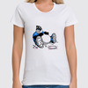 Заказать женскую футболку в Москве. Футболка классическая Смешная панда от T-shirt print  - готовые дизайны и нанесение принтов.