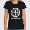 Заказать женскую футболку в Москве. Футболка классическая Kasabian от geekbox - готовые дизайны и нанесение принтов.