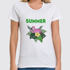 Заказать женскую футболку в Москве. Футболка классическая summer от THE_NISE  - готовые дизайны и нанесение принтов.