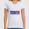 Заказать женскую футболку в Москве. Футболка классическая Trump - America Great от skynatural - готовые дизайны и нанесение принтов.