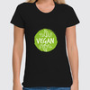 Заказать женскую футболку в Москве. Футболка классическая Веган от vegan@thespaceway.info - готовые дизайны и нанесение принтов.