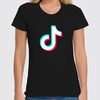 Заказать женскую футболку в Москве. Футболка классическая TikTok  от DESIGNER   - готовые дизайны и нанесение принтов.
