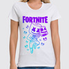 Заказать женскую футболку в Москве. Футболка классическая MARSHMELLO FORTNITE от geekbox - готовые дизайны и нанесение принтов.