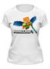 Заказать женскую футболку в Москве. Футболка классическая MINECRAFT от balden - готовые дизайны и нанесение принтов.