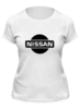 Заказать женскую футболку в Москве. Футболка классическая Nissan от THE_NISE  - готовые дизайны и нанесение принтов.