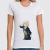 Заказать женскую футболку в Москве. Футболка классическая Юрий на льду. Юрий Плисецкий. от Alex  - готовые дизайны и нанесение принтов.