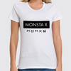 Заказать женскую футболку в Москве. Футболка классическая Monsta X от geekbox - готовые дизайны и нанесение принтов.