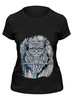 Заказать женскую футболку в Москве. Футболка классическая Doodle Owl от ArtBYtik - готовые дизайны и нанесение принтов.