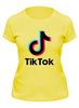 Заказать женскую футболку в Москве. Футболка классическая TikTok от balden - готовые дизайны и нанесение принтов.