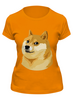 Заказать женскую футболку в Москве. Футболка классическая DOGE DOGE от Jimmy Flash - готовые дизайны и нанесение принтов.
