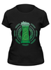 Заказать женскую футболку в Москве. Футболка классическая Зелёный Эль от printik - готовые дизайны и нанесение принтов.