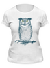 Заказать женскую футболку в Москве. Футболка классическая Сова (Owl) от printik - готовые дизайны и нанесение принтов.