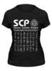 Заказать женскую футболку в Москве. Футболка классическая SCP Foundation от geekbox - готовые дизайны и нанесение принтов.