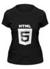 Заказать женскую футболку в Москве. Футболка классическая dark html5 от keetekat - готовые дизайны и нанесение принтов.