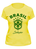 Заказать женскую футболку в Москве. Футболка классическая Сборная Бразилии от geekbox - готовые дизайны и нанесение принтов.