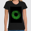 Заказать женскую футболку в Москве. Футболка классическая Green eye от Виктор Аксёнов - готовые дизайны и нанесение принтов.