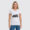 Заказать женскую футболку в Москве. Футболка классическая Arctic Monkeys от vasyadesu - готовые дизайны и нанесение принтов.