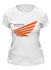 Заказать женскую футболку в Москве. Футболка классическая Honda repsol от thinkingaboutbmw@mail.ru - готовые дизайны и нанесение принтов.
