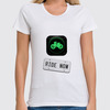 Заказать женскую футболку в Москве. Футболка классическая Зеленый свет от white_irbis - готовые дизайны и нанесение принтов.