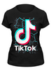 Заказать женскую футболку в Москве. Футболка классическая TIK TOK (Tik Tok video) от vista12761@rambler.ru - готовые дизайны и нанесение принтов.