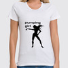 Заказать женскую футболку в Москве. Футболка классическая Pumping Girl #1 от no.limit - готовые дизайны и нанесение принтов.