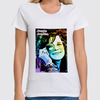 Заказать женскую футболку в Москве. Футболка классическая Janis Joplin от Fedor - готовые дизайны и нанесение принтов.