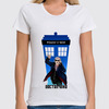 Заказать женскую футболку в Москве. Футболка классическая Доктор Кто (Doctor Who) от Cosmic Shine - готовые дизайны и нанесение принтов.