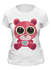 Заказать женскую футболку в Москве. Футболка классическая Розовый Мишка (Bear) от trugift - готовые дизайны и нанесение принтов.