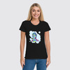 Заказать женскую футболку в Москве. Футболка классическая Цитрус от Дана Столыпина - готовые дизайны и нанесение принтов.