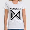 Заказать женскую футболку в Москве. Футболка классическая Monsta X от geekbox - готовые дизайны и нанесение принтов.