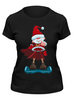 Заказать женскую футболку в Москве. Футболка классическая Санта  от T-shirt print  - готовые дизайны и нанесение принтов.