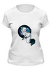 Заказать женскую футболку в Москве. Футболка классическая Белая Волчица от MariYang  - готовые дизайны и нанесение принтов.