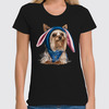 Заказать женскую футболку в Москве. Футболка классическая Собака от lllovsun@mail.ru - готовые дизайны и нанесение принтов.