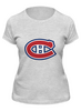 Заказать женскую футболку в Москве. Футболка классическая Montreal Canadiens / NHL Canada от KinoArt - готовые дизайны и нанесение принтов.