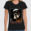 Заказать женскую футболку в Москве. Футболка классическая Fallout game от Leichenwagen - готовые дизайны и нанесение принтов.