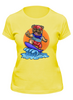 Заказать женскую футболку в Москве. Футболка классическая Серфинг  от T-shirt print  - готовые дизайны и нанесение принтов.