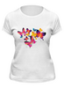 Заказать женскую футболку в Москве. Футболка классическая Бабочки от THE_NISE  - готовые дизайны и нанесение принтов.