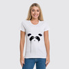 Заказать женскую футболку в Москве. Футболка классическая Panda от Антонио Венце - готовые дизайны и нанесение принтов.