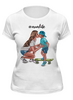Заказать женскую футболку в Москве. Футболка классическая MomLife💙 от @kristy_art_k  - готовые дизайны и нанесение принтов.