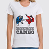 Заказать женскую футболку в Москве. Футболка классическая Боевое самбо (2) от БОЕВОЕ САМБО - готовые дизайны и нанесение принтов.