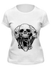 Заказать женскую футболку в Москве. Футболка классическая Skull от zen4@bk.ru - готовые дизайны и нанесение принтов.