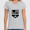 Заказать женскую футболку в Москве. Футболка классическая Los Angeles Kings / NHL USA от KinoArt - готовые дизайны и нанесение принтов.