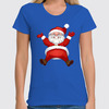 Заказать женскую футболку в Москве. Футболка классическая Санта Клаус от Jimmy Flash - готовые дизайны и нанесение принтов.