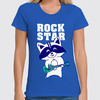 Заказать женскую футболку в Москве. Футболка классическая Rock Star от T-shirt print  - готовые дизайны и нанесение принтов.
