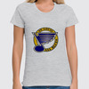 Заказать женскую футболку в Москве. Футболка классическая St Louis Blues / NHL USA от KinoArt - готовые дизайны и нанесение принтов.