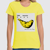Заказать женскую футболку в Москве. Футболка классическая Banana Seal от AG ART  - готовые дизайны и нанесение принтов.