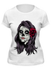 Заказать женскую футболку в Москве. Футболка классическая Skull Girls от denis01001 - готовые дизайны и нанесение принтов.